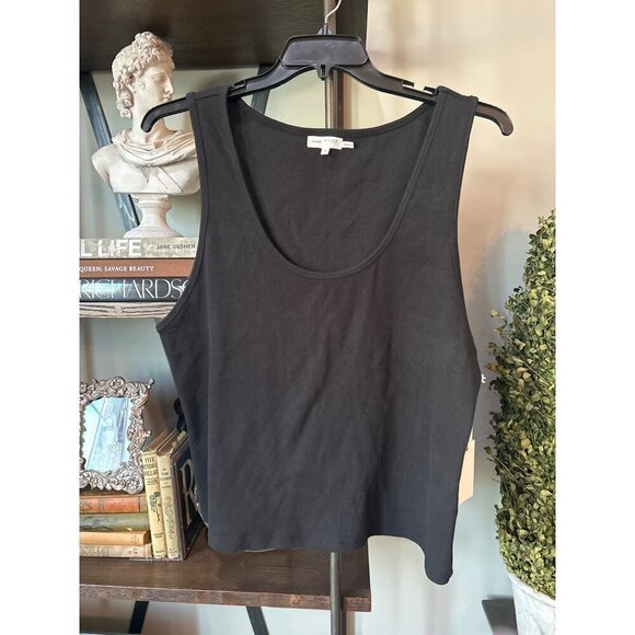 Good American Micro Rib Tank Top Black001 Womens Size 6 3XL - Picture 5 of 8